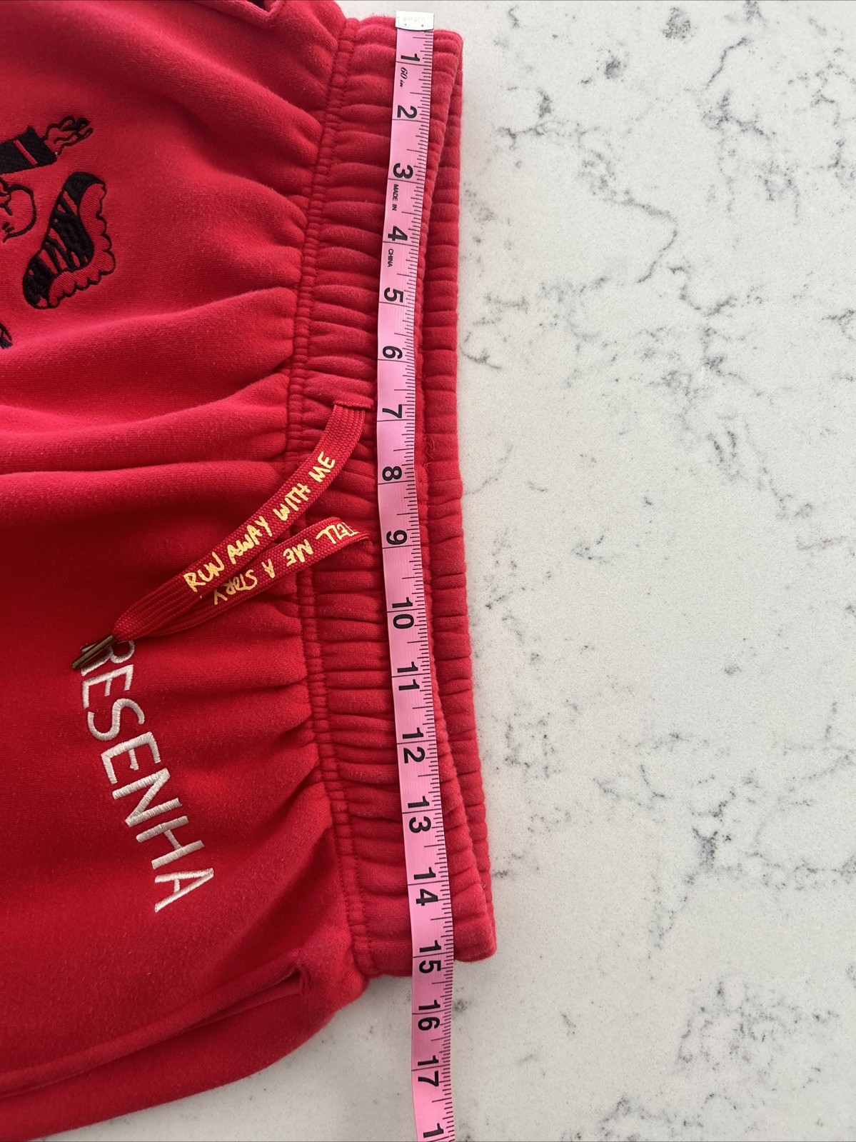 Kidsuper Studios Embroidered Stitch Drawstring Sweatpants Small 30W Tagged L 34