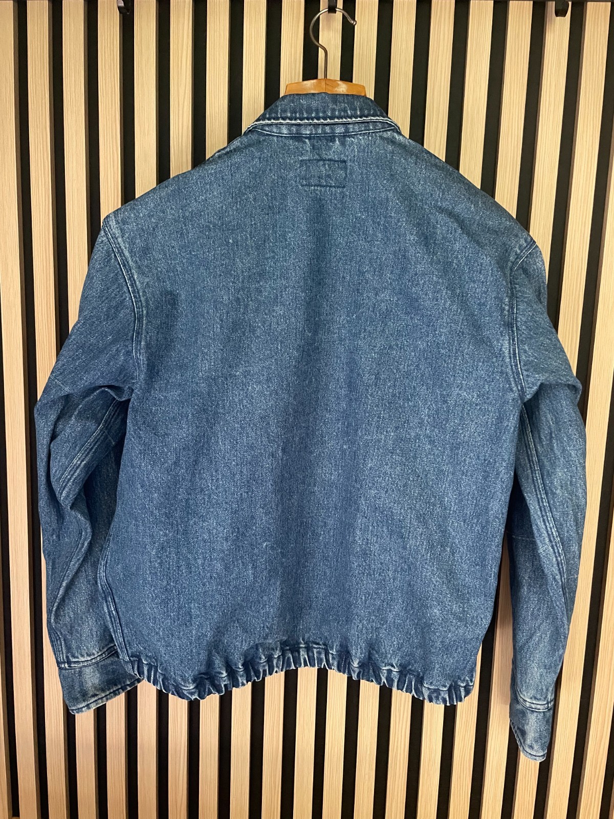 Vintage Polo Country Ralph Lauren Denim Harrington Jacket Medium Workwear USA