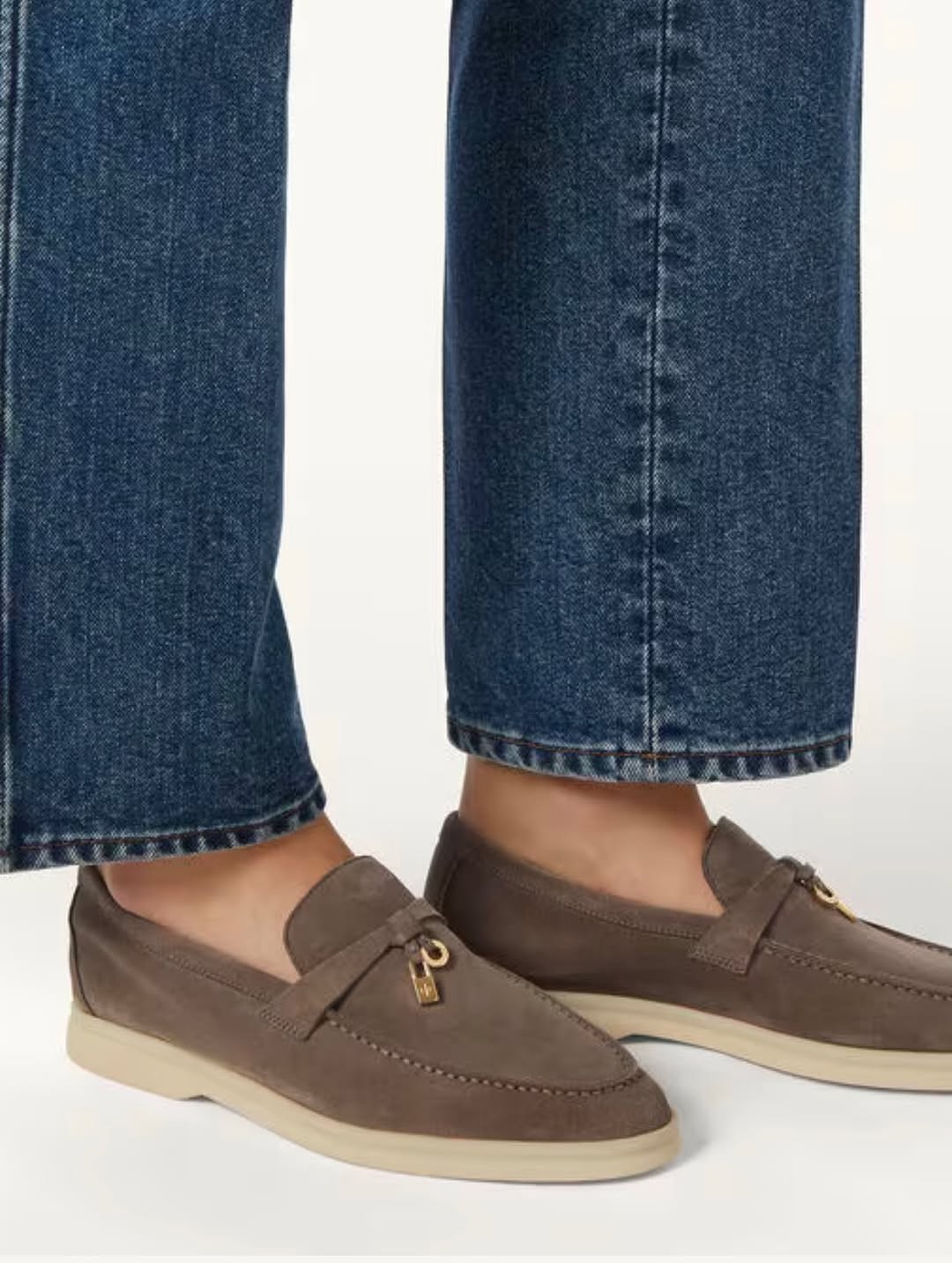 Loro Piana Brown Suede Summer Walk Flat Loafers Deck Shoes Women’s EU 36 / US 6