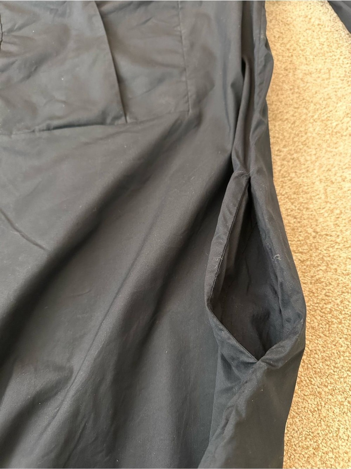 COS Navy A-Line Shift Dress 3/4 Sleeve Pockets Minimalist EU 34 US 4