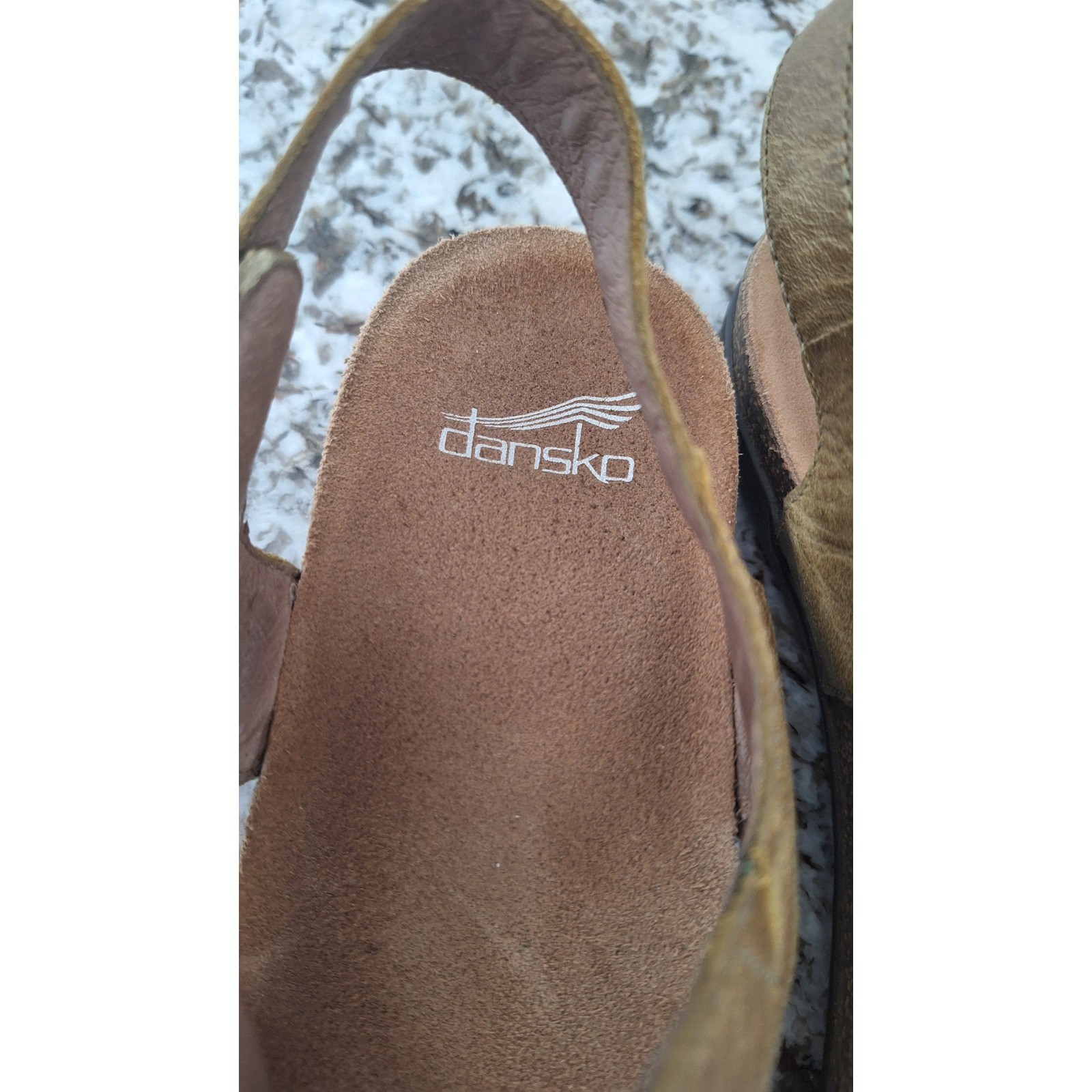 Dansko Reece Stone Waxy Burnished Shoes Sandal Thong Women’s 9.5 US (40 EU)