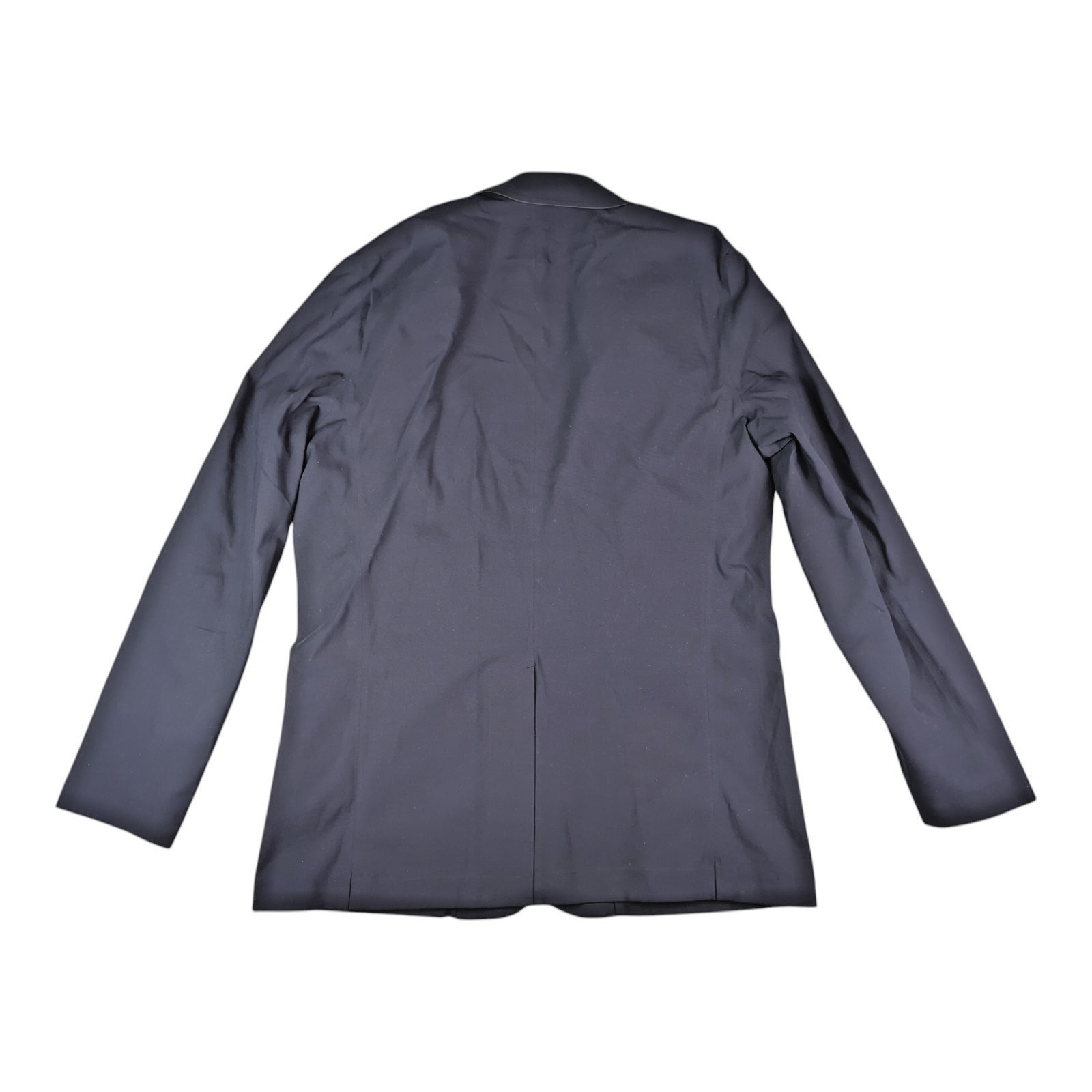 Paskho Blazer Jacket Navy Blue Stretch Modern Pockets New with Tags Mens Med