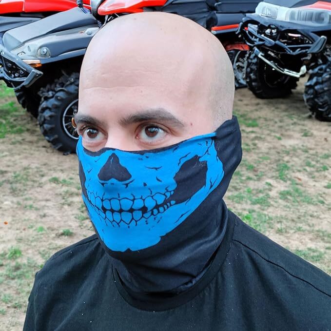 8PCS Skull Face Mask Balaclava Ghost Biker Magic Scarf Dust Proof Sports Bandana