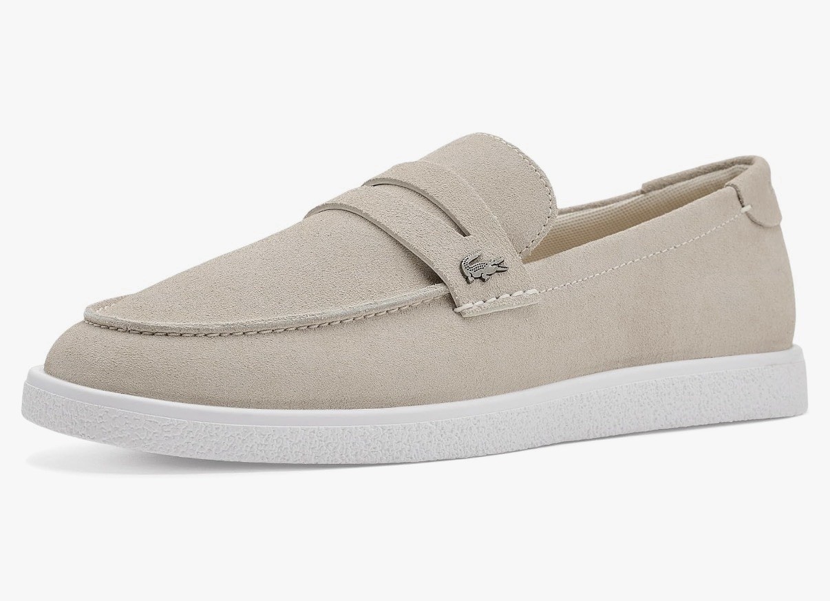 Lacoste Men’s Cochet Suede Slip Ons US SIZE 7.5