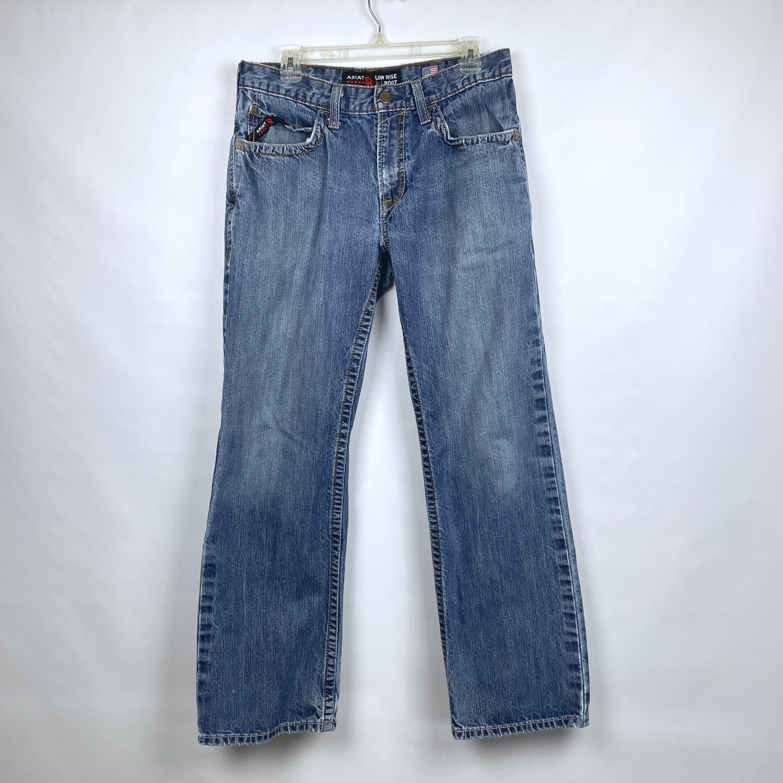 Ariat FR Low Rise Boot Jeans M4 Mens 32×30.5 act Denim Flame Resistant 32×32 TAG