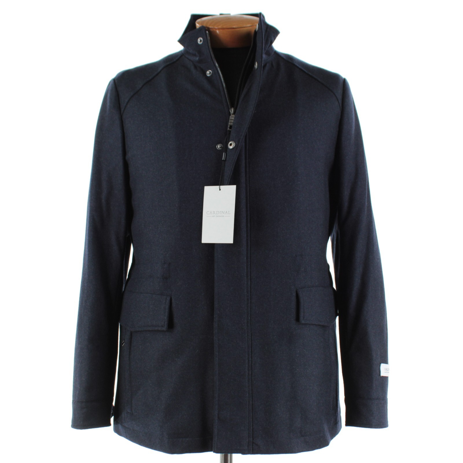 Cardinal of Canada NWT Wool Jacket Size Medium US McGuire In Navy Melange