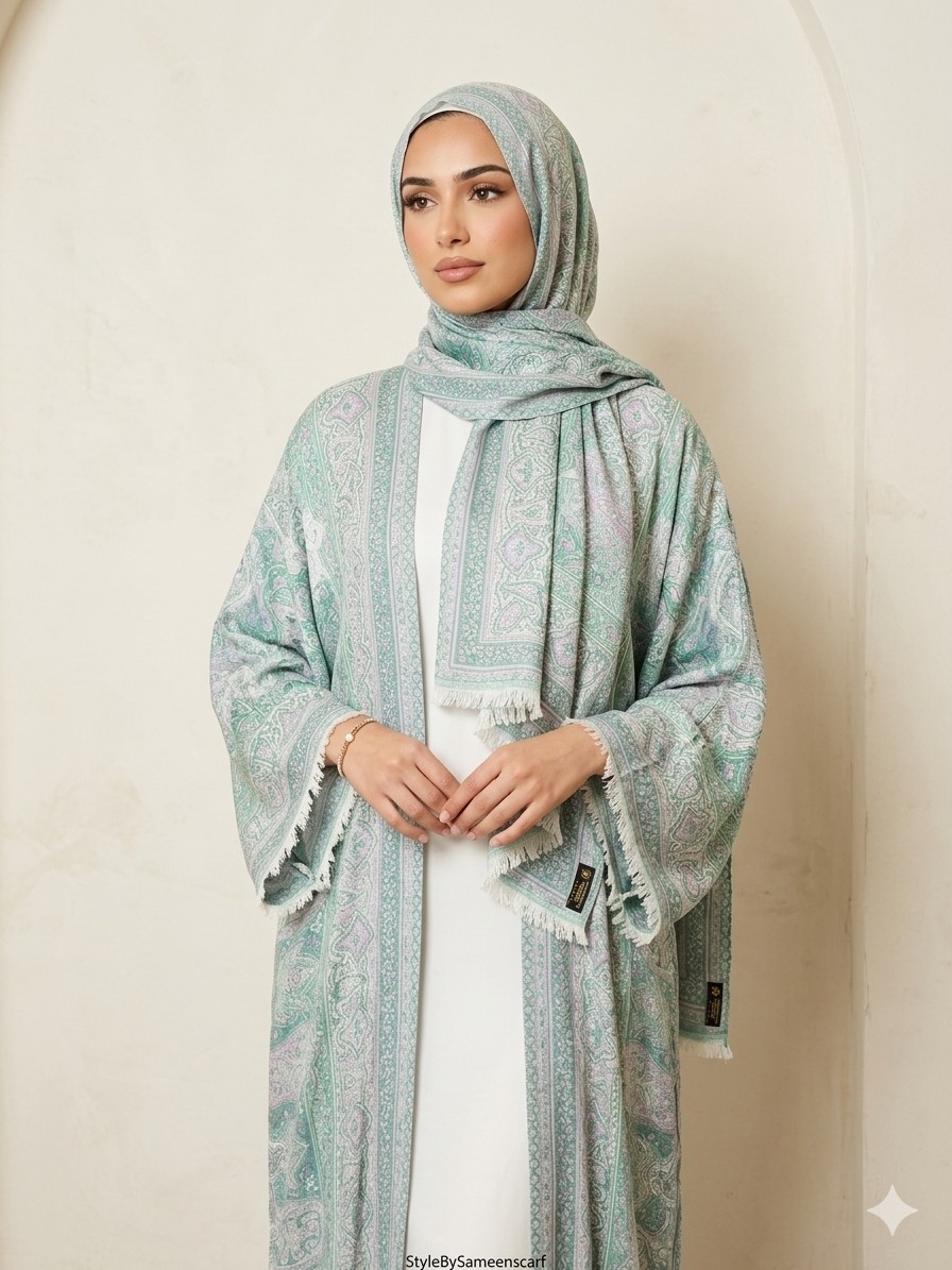 Pashmina Abaya With Scarf Only. Size 50,54( NO RETURNS ACCEPTED BY SELLER)