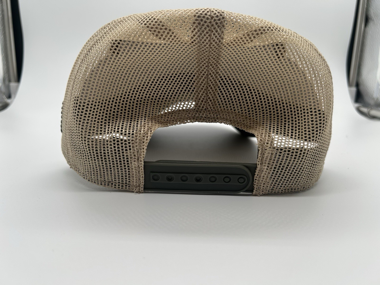 Richardson 112 Trucker Hat Patch Mesh Back Adjustable Tan/Gray/Green One Size