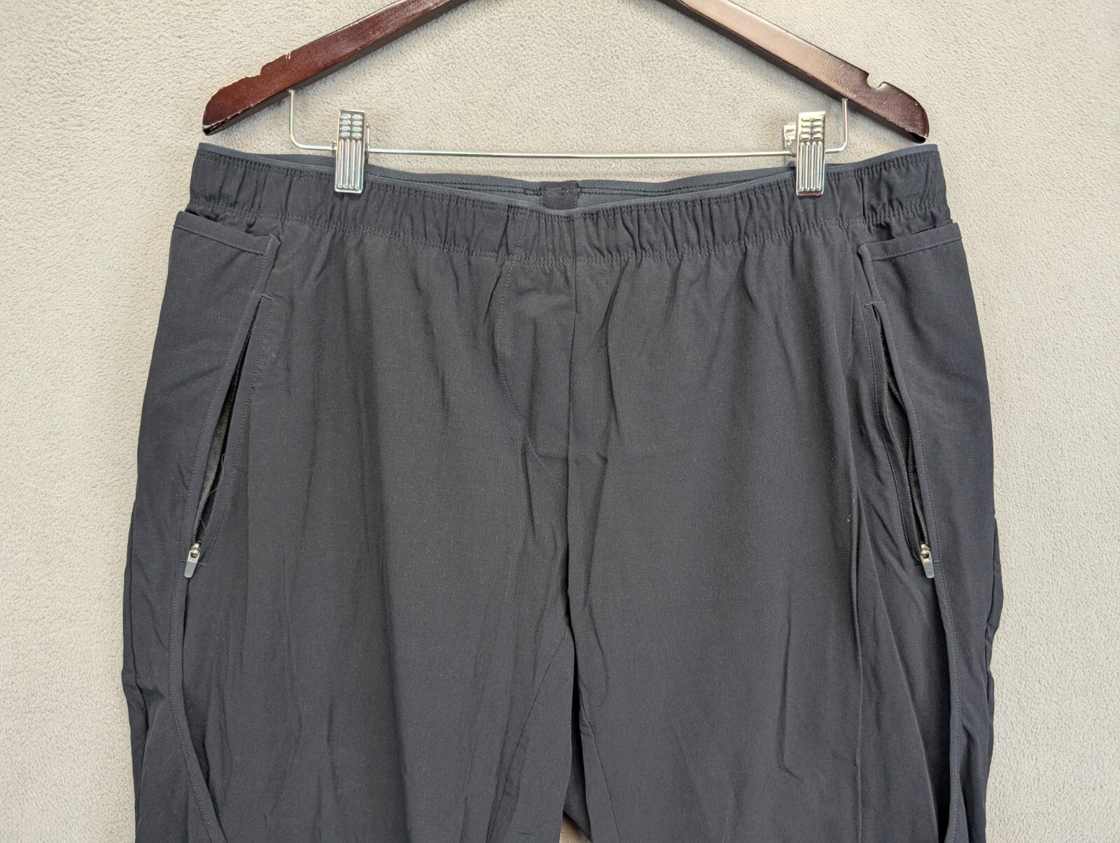 PASKHO XXL (38×32) Men’s Pants BLACK Nylon Elstane Stretch 2XL