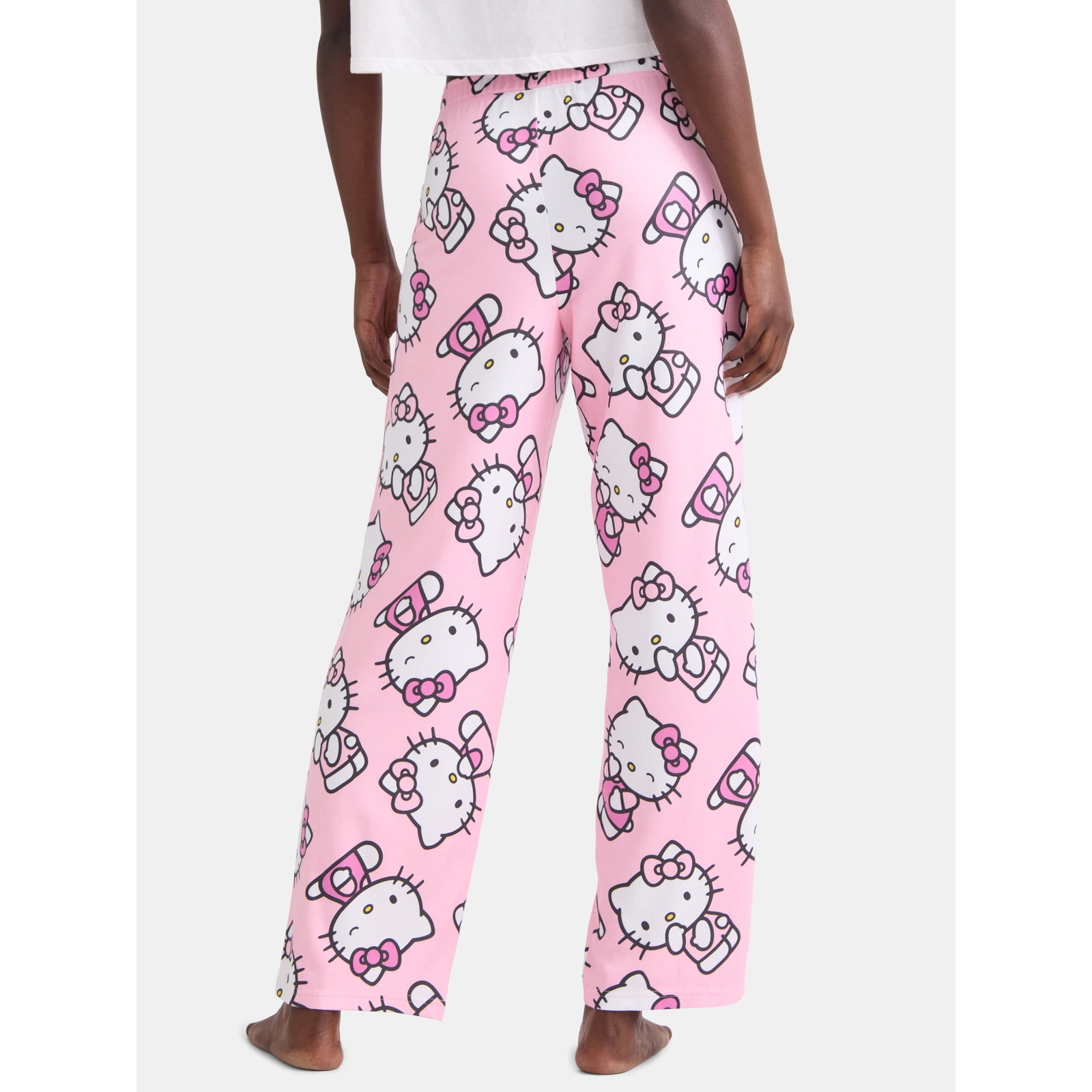 Hello Kitty Pajama Pants Sleep Womens Size XS S M L XL Plus 2X 3XL Lounge Pink