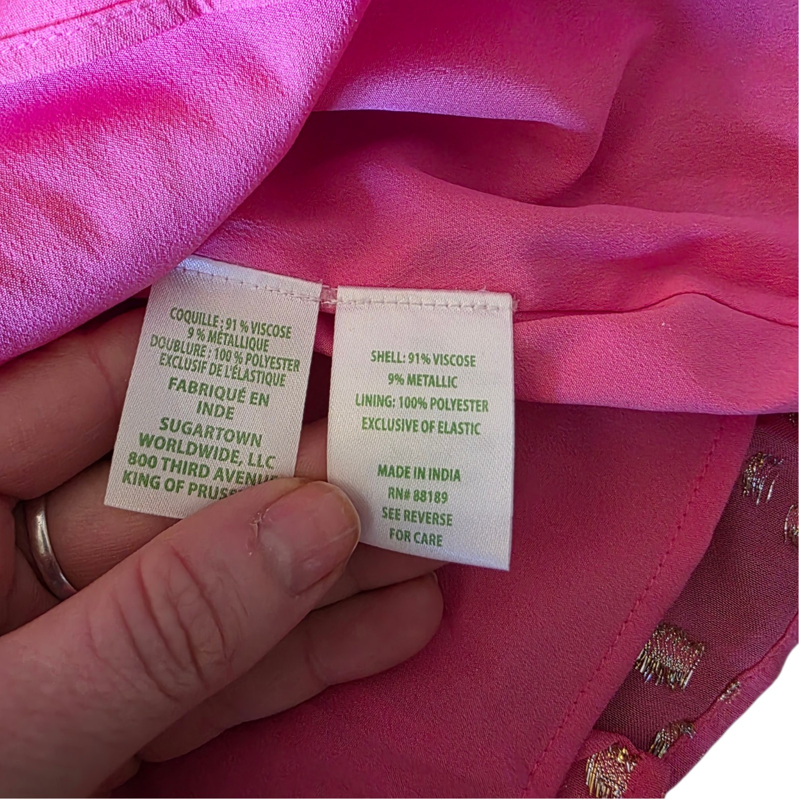 Lilly Pulitzer Cristiana Dress 12 Aura Pink Metallic Clip Dot Ruffle Smocked NWT