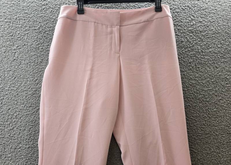 KASPER Plus Size Straight-Leg Pants Women’s 16W Tutu Pink Zip/Hook & Bar Closure