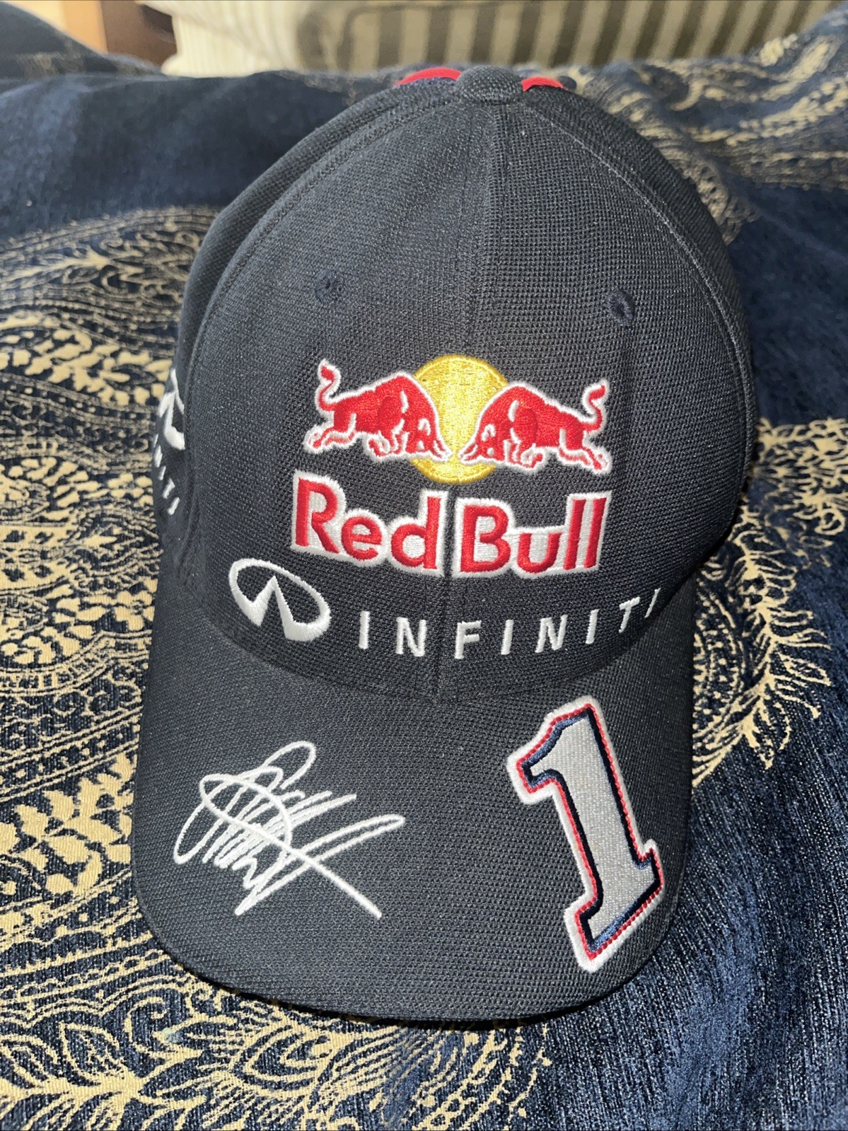 Red Bull Racing Sebastian Vettel Baseball Flexfit Cap Adult Pepe Jeans F1 OSFA