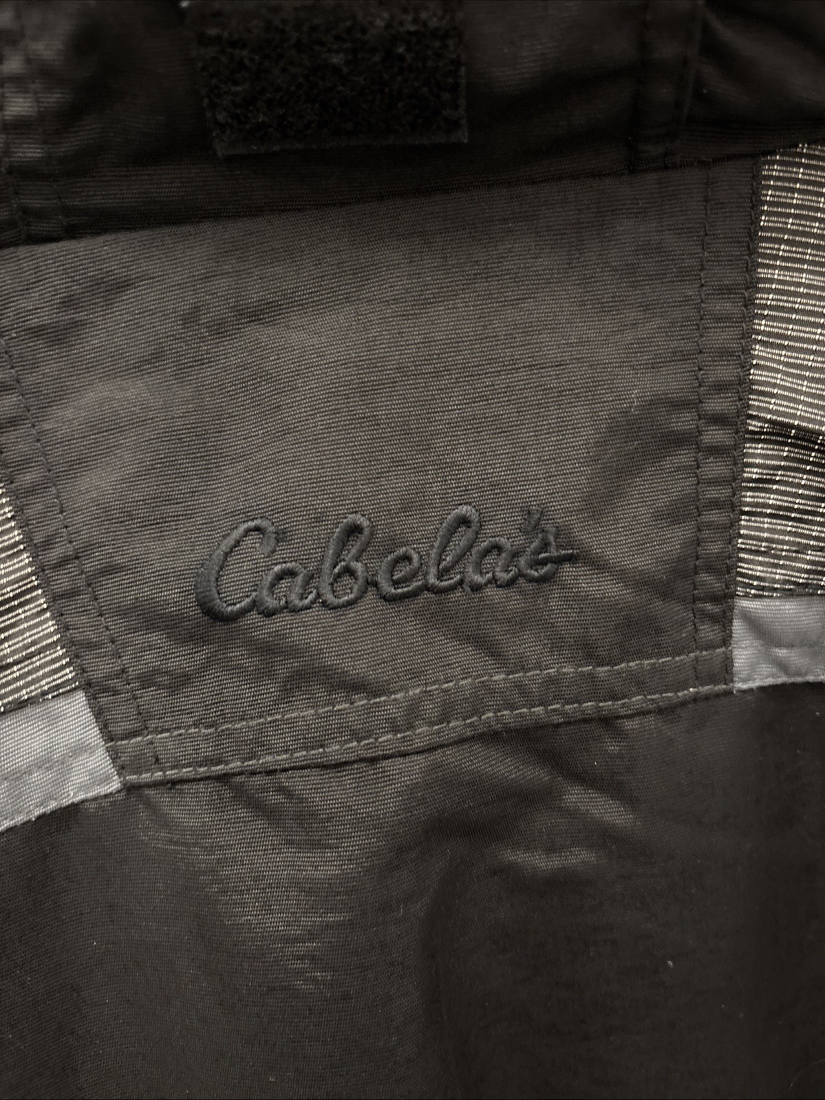 Cabela’s Windstopper Jacket Black Gray Men’s Size XL Collared Zip Up Jacket