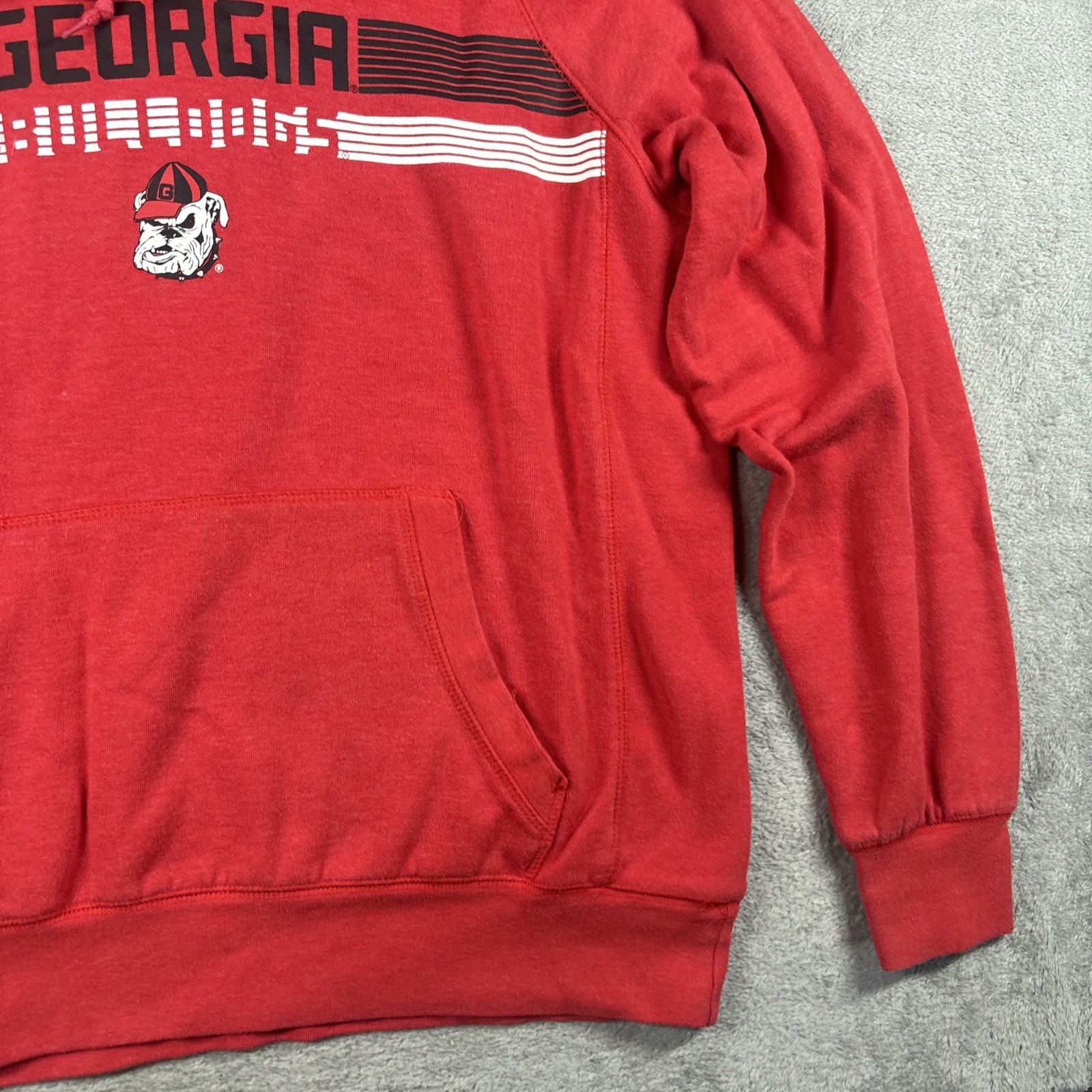 Rivalry Threads 91 Men’s Georgia Bulldogs Vintage-Style Hoodie Red Size XL