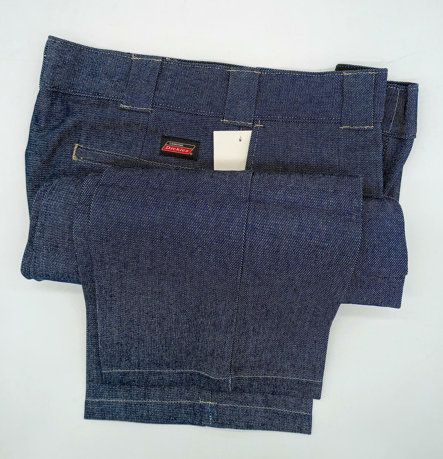 Dickies Men’s Original 874 Light Navy Denim Work Pants Jeans, 38W x 30L