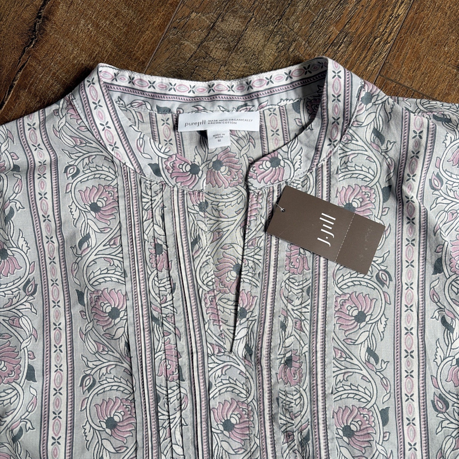 J Jill | NWT Organic Cotton Thin Lightweight Summer Blouse Medium