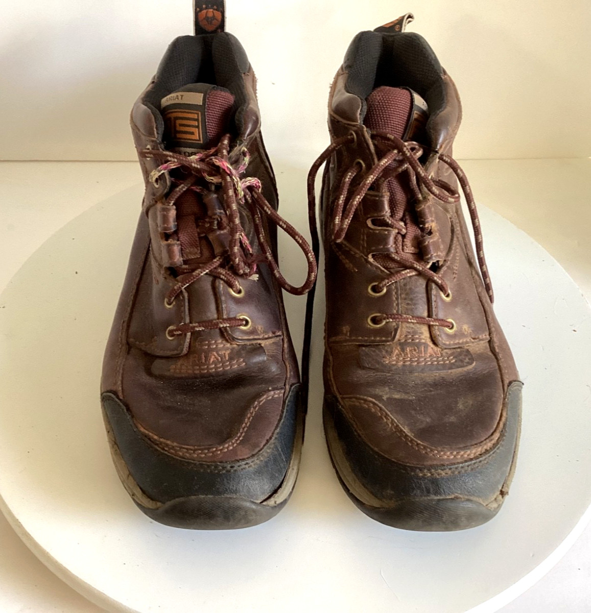 Ariat Terrain Cordovan ATS Work Boots Women 10B Brown Leather 10004138(70063)