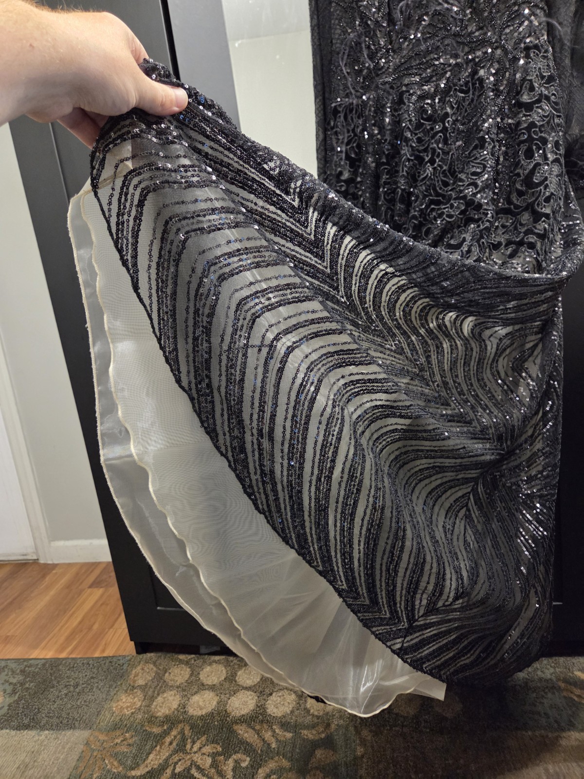 Custom Made Dress – Black – Long Sleeve