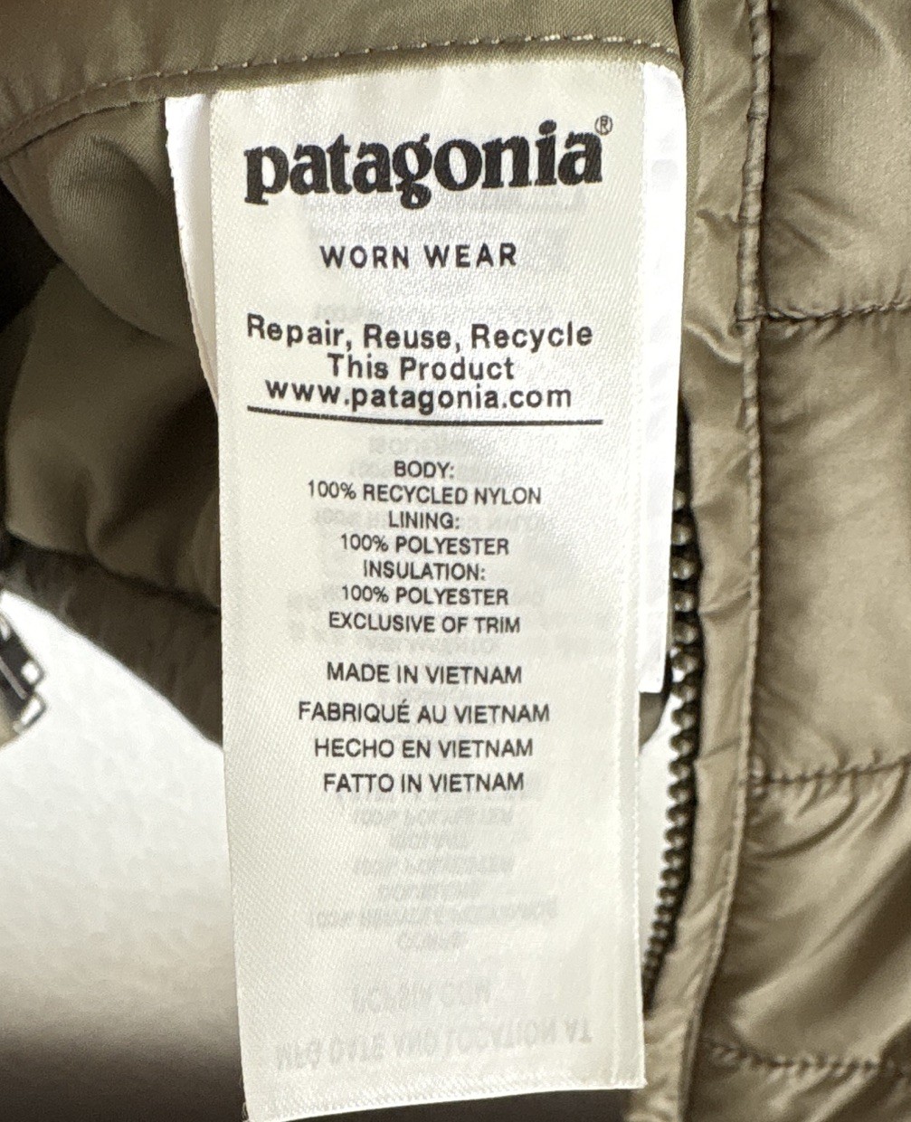 Patagonia Radalie Women’s M Green Insulated Full-Zip Mid-Length Puffer Jacket