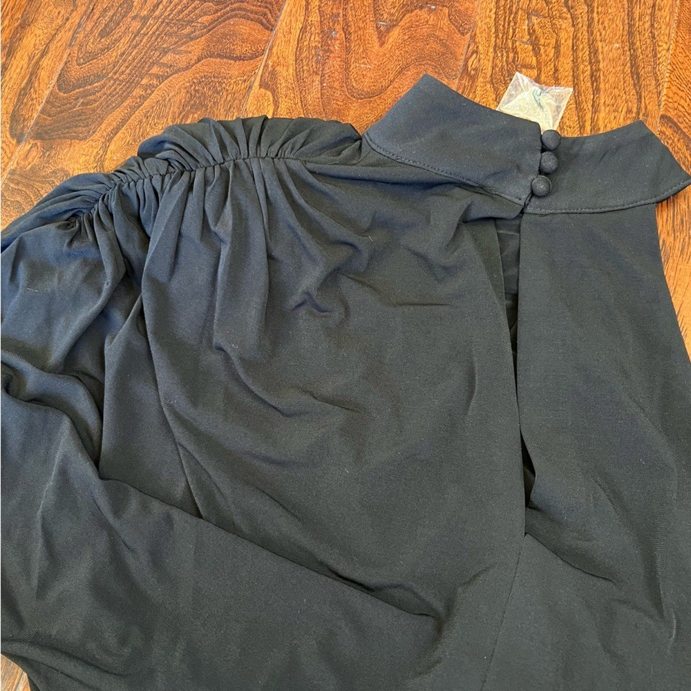 NWT Retrofete Dana Dress XS Black Floor Length