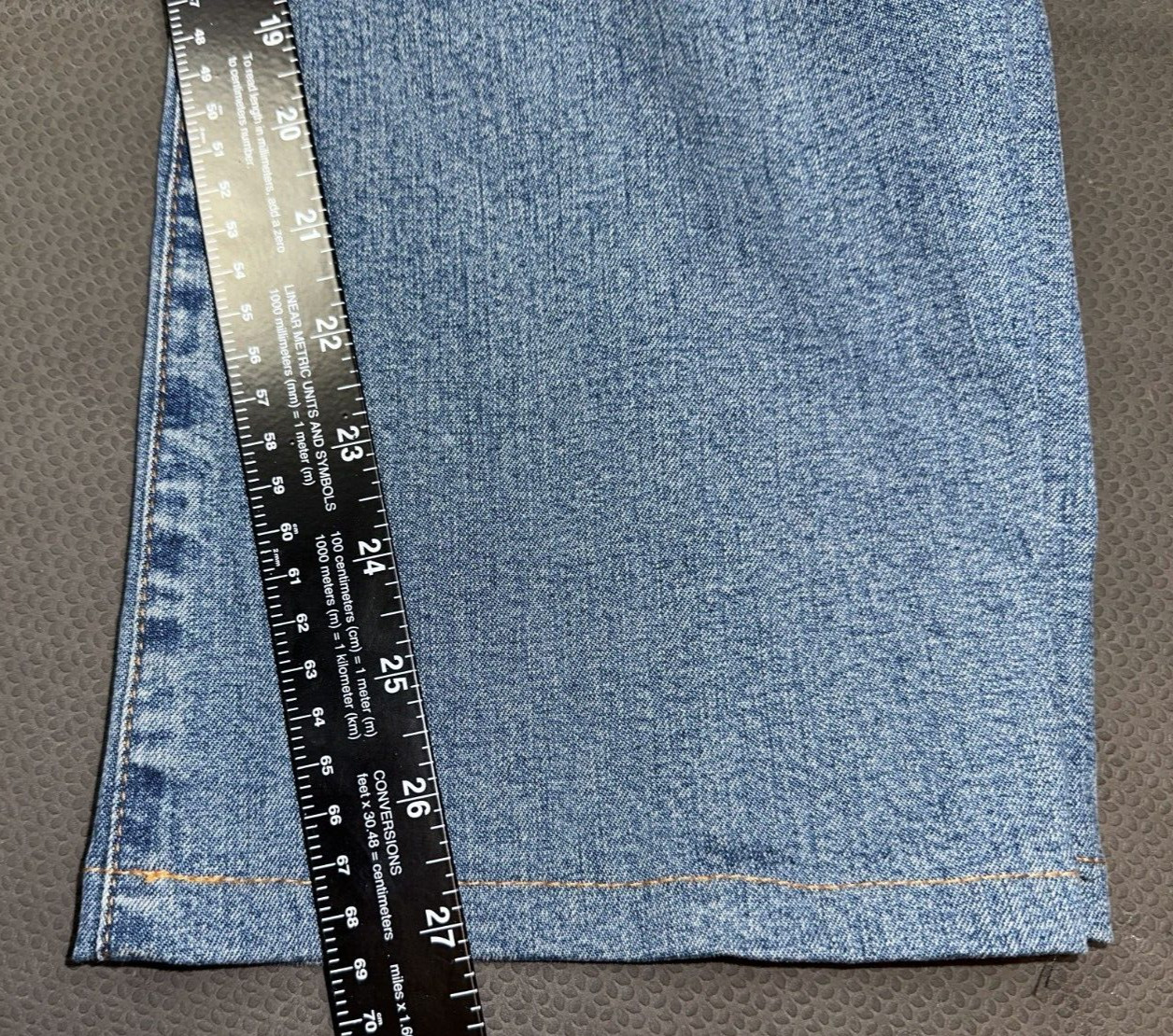 LAUREN RALPH LAUREN KELLY RELAXED JEANS STRETCH MID-RISE WOMENS 14/27L *HEMMED