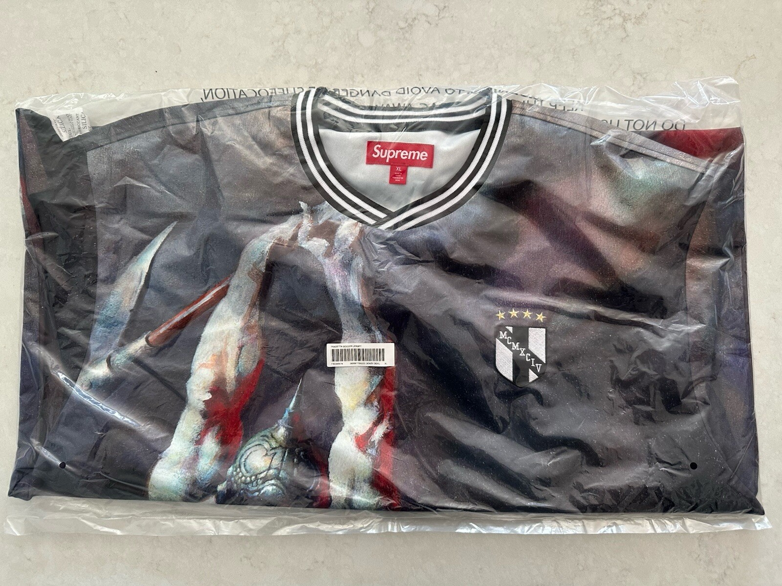 Size XL – Supreme FW24 Frank Frazetta Death Dealer Soccer Jeresy New IN HAND