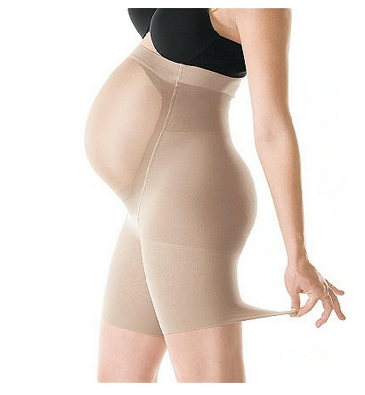 Spanx Maternity Mama Shorts Mid-Thigh Shaper 163 Beige Size B 400059