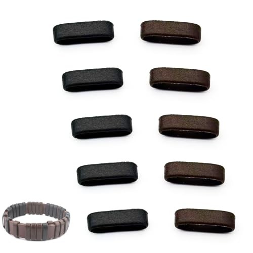 10 Pack Belt Loop Keeper Plastic Leather Grain Belt Keepers End Straps Holder
