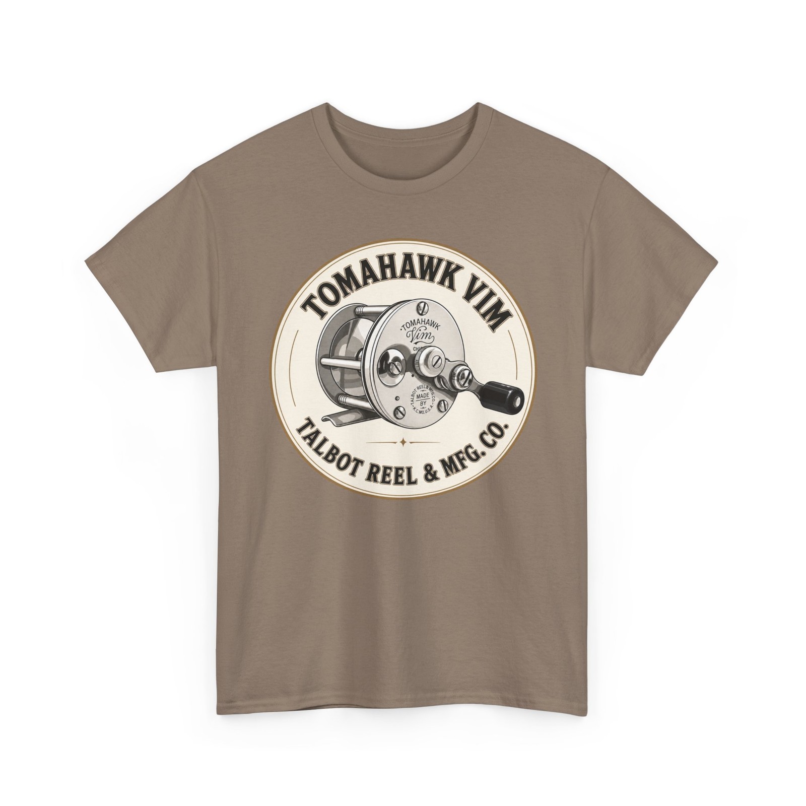 Talbot Reel & Mfg. Co. VIM Tomahawk Trade Reel Vintage Tackle Retro T-Shirt