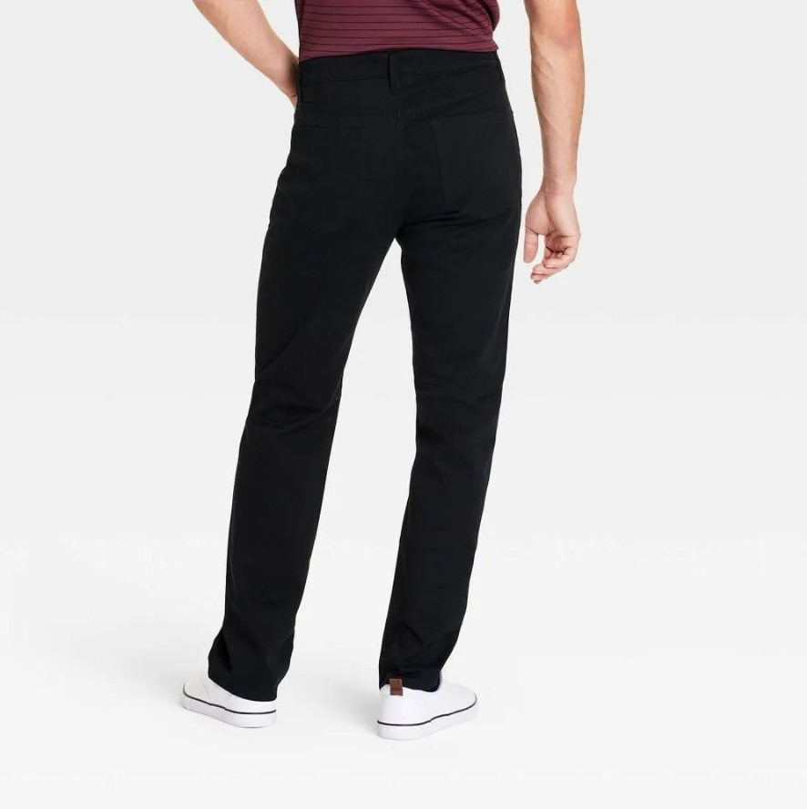 Goodfellow & Co 5-Pocket Pants Men’s Black Fly Button & Zipper Straight Fit