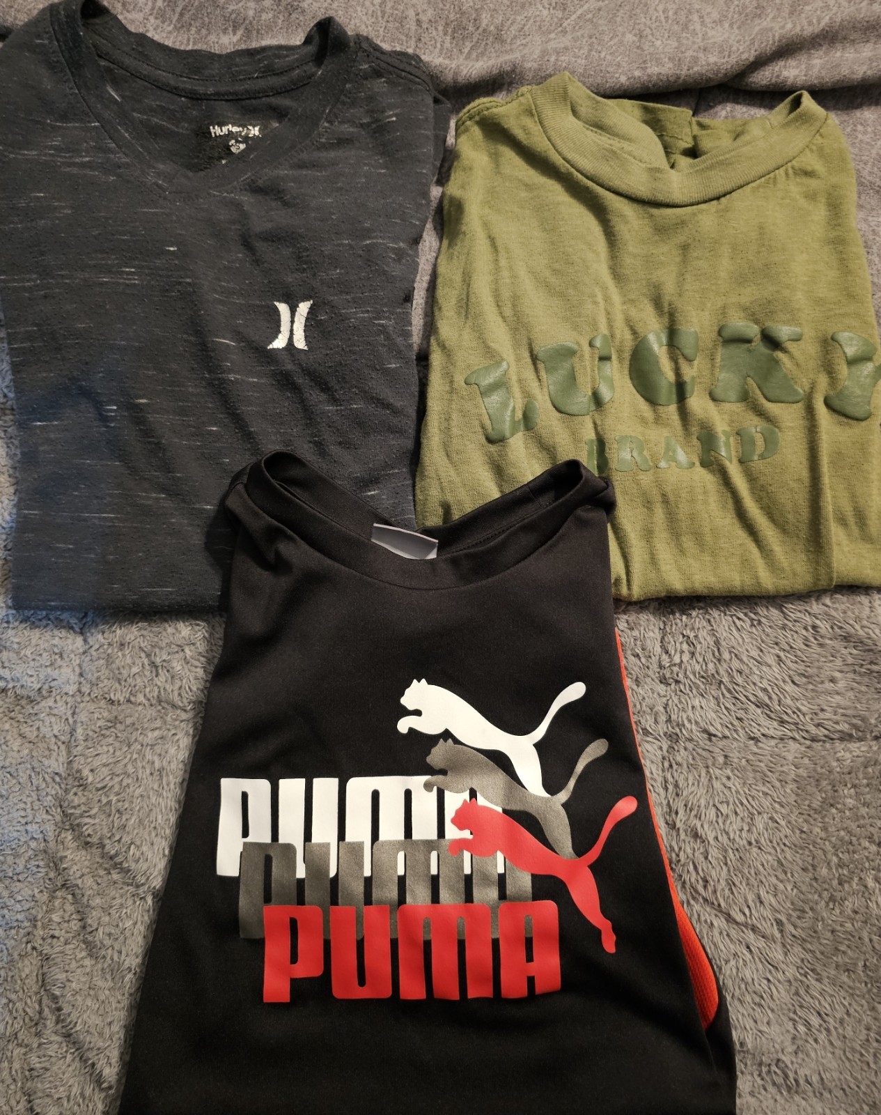 Boys Shirts – Size Small (8) – Lot of 3 – Puma, Hurley, and Lucky Brand