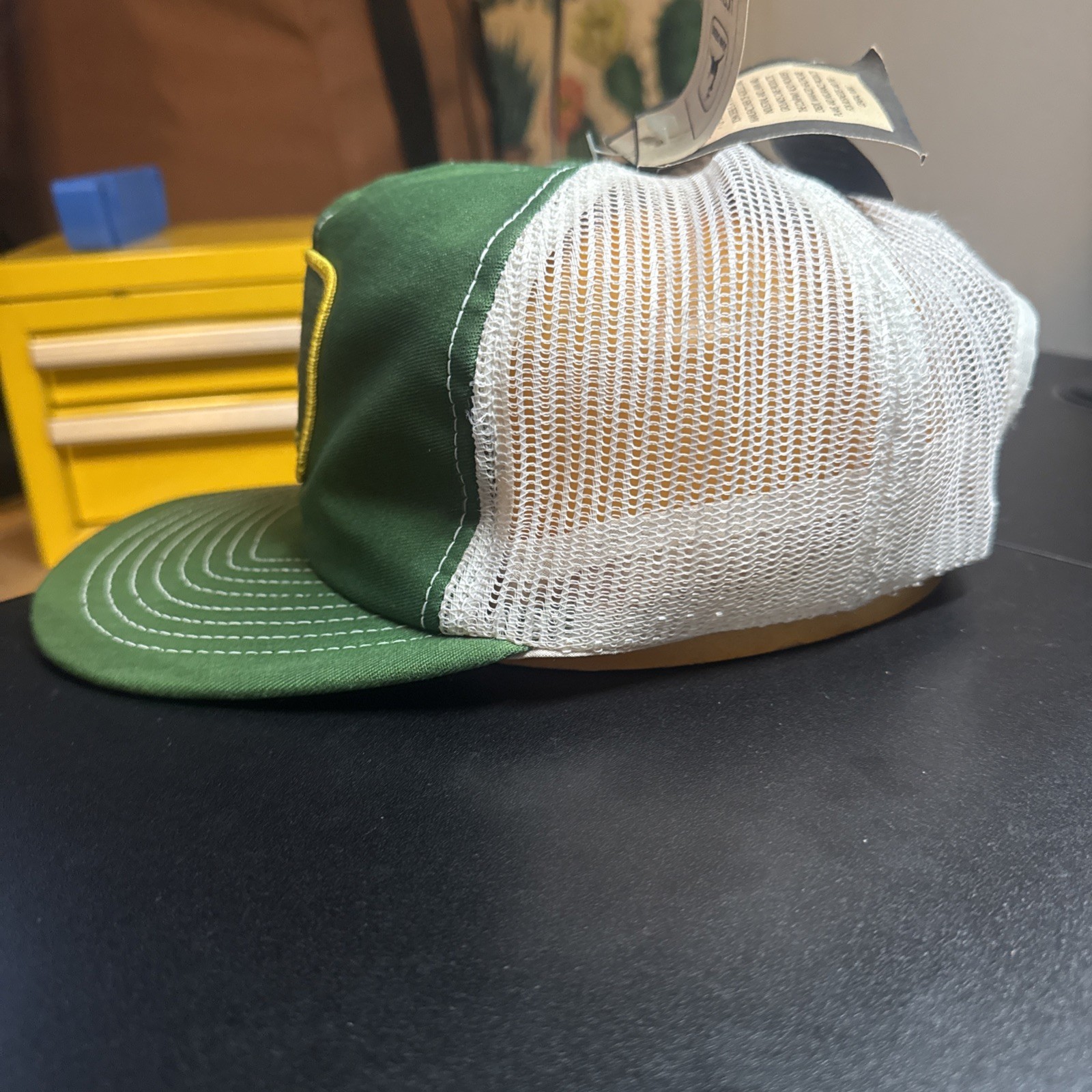 John Deere Vintage Trucker Snapback Hat NWT Louisville MFG Co 70s 80s USA Made