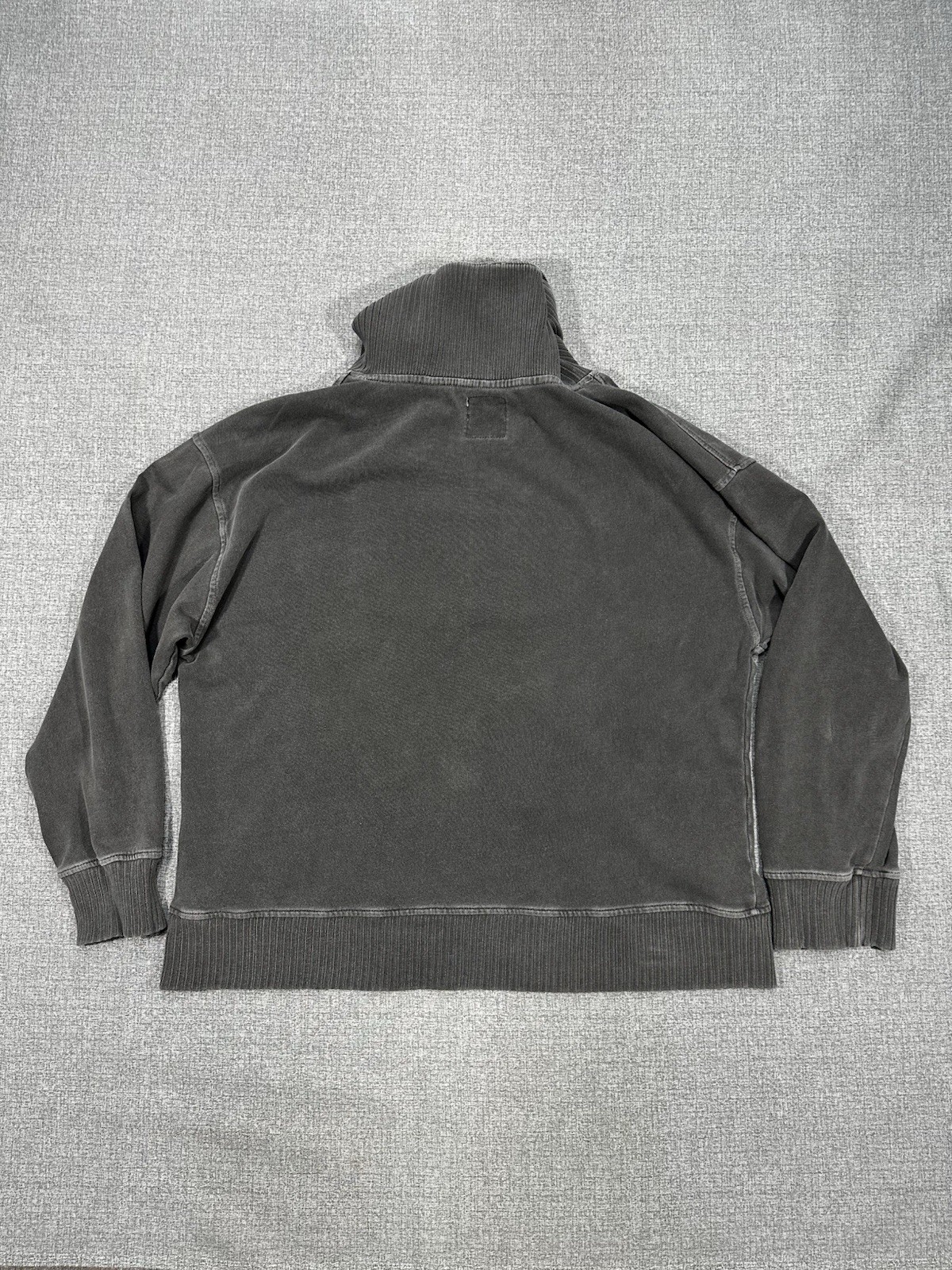 C&C California Half Zip Pullover Sweatshirt Gray Washed Funnel Neck Women’s