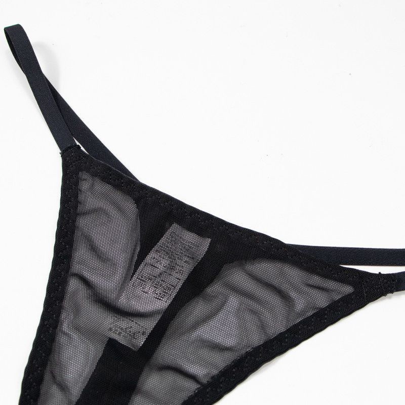 Women’s Faceless Underwear 3 Pack Panties Bikini Lightweight Mesh Thong
