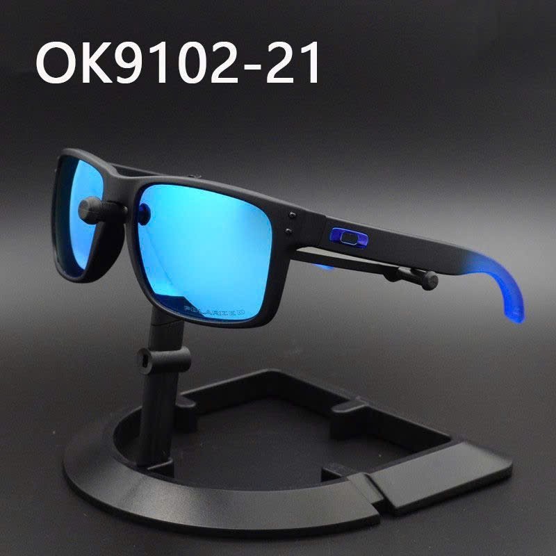 Oakley Holbrook Polarized Sunglasses All Matte Black / Sliver Logo