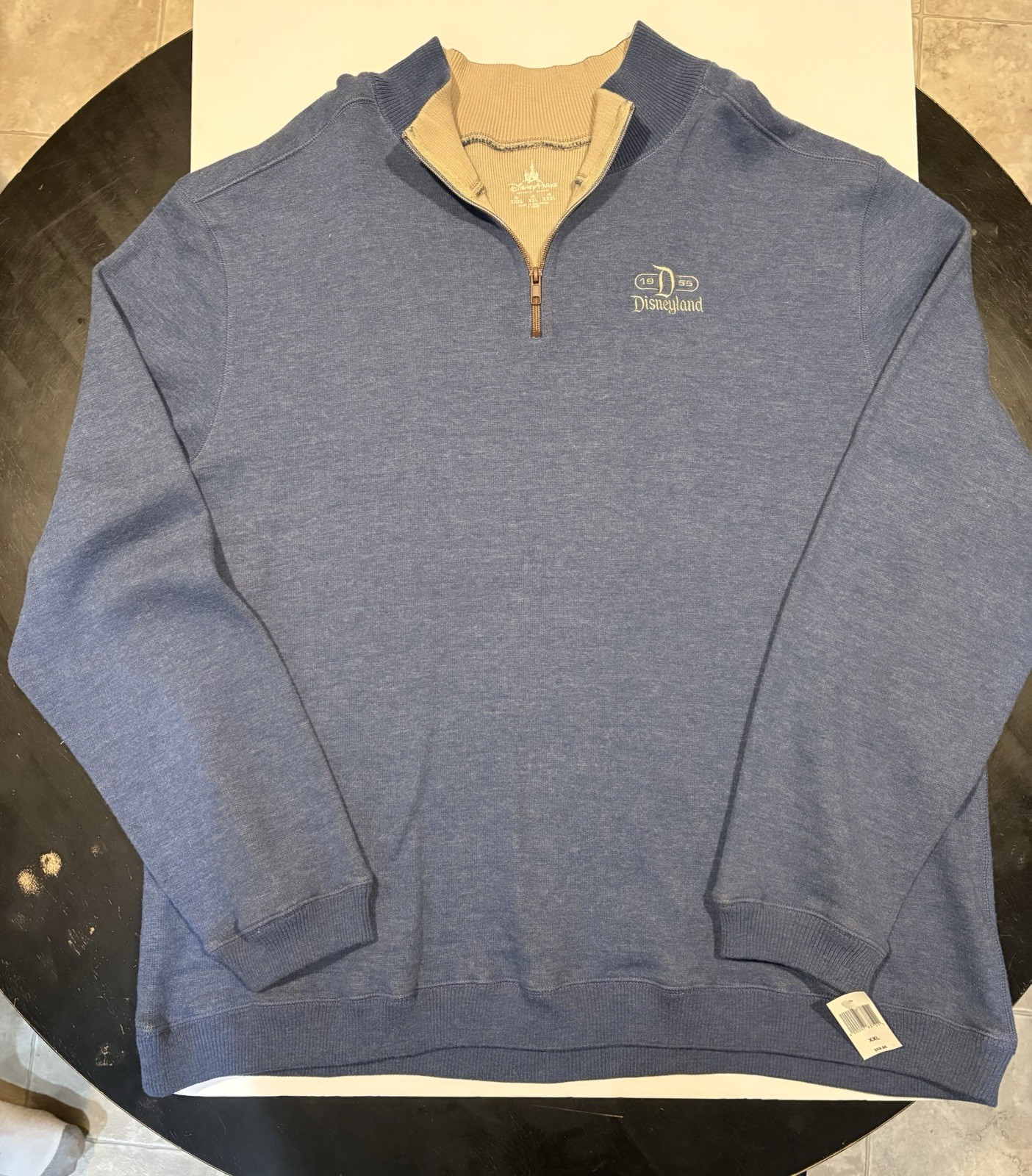 Disney Parks Mens Blue Sweater High Quality 2XL NEW WITH TAGS