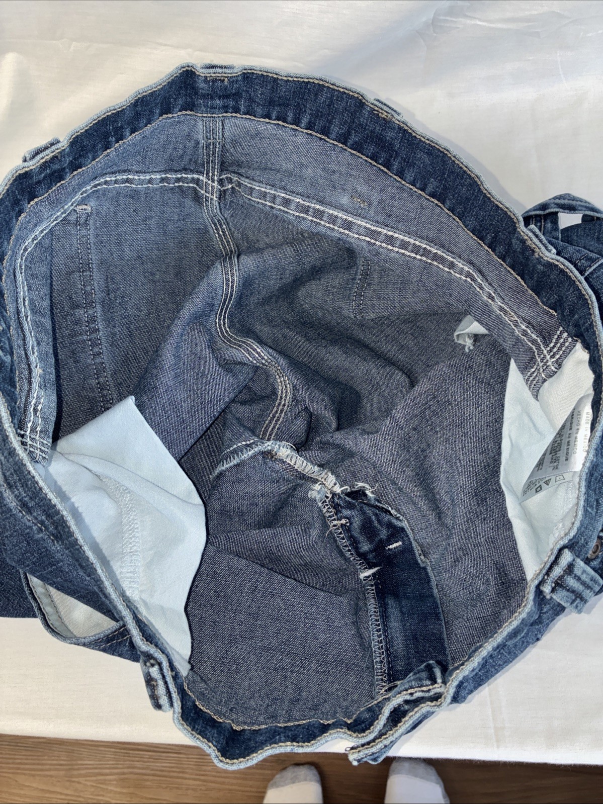 Wrangler Carpenter Jeans Mens 36X30 Medium Wash Workwear Blue Denim – PRE-OWNED
