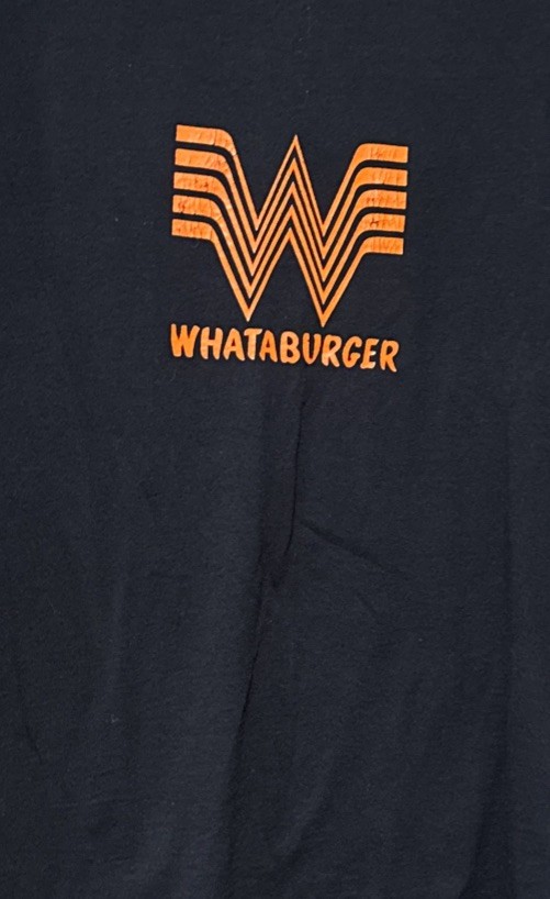 Whataburger T Shirt Large Adult Short Sleeve Cotton/polyester