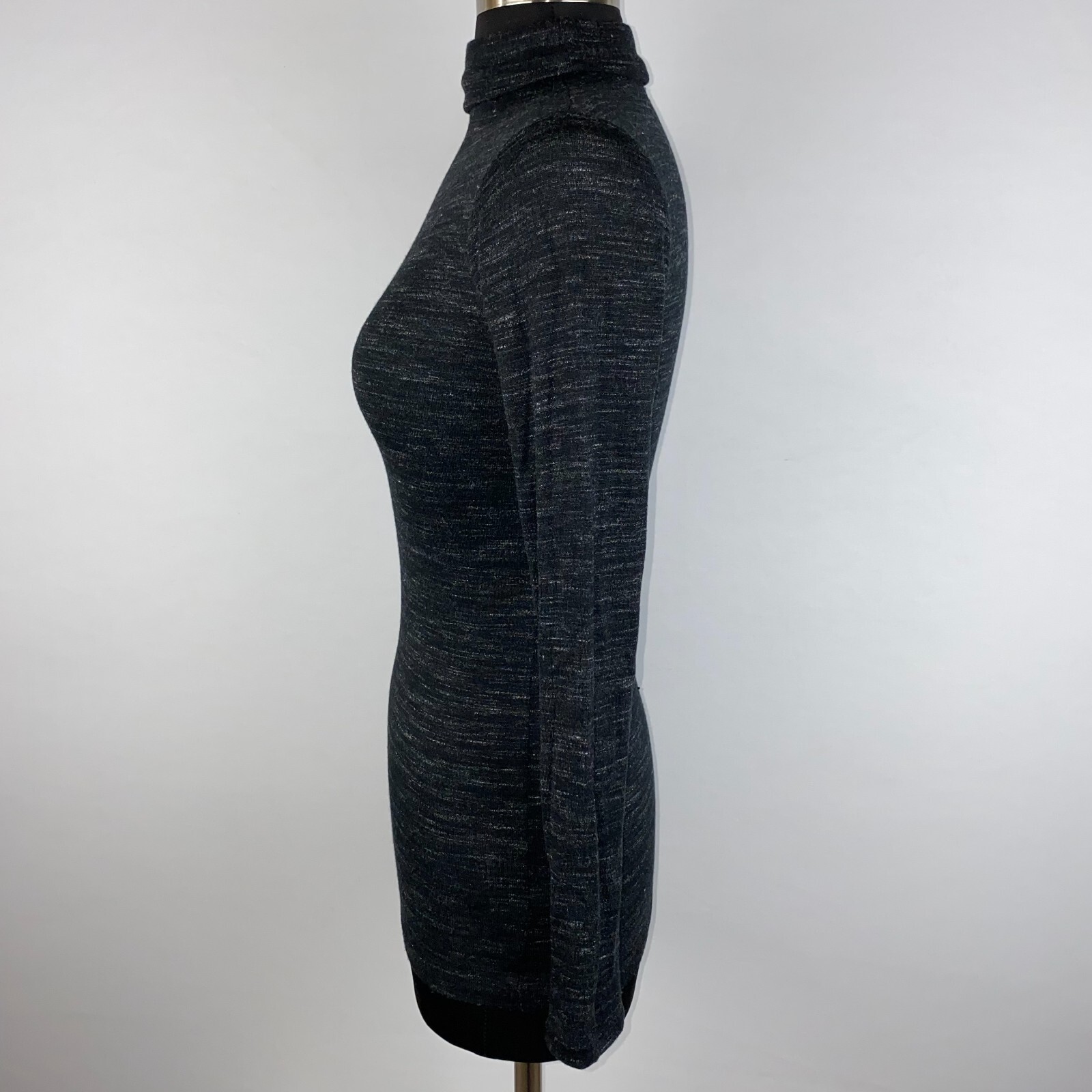 Club Monaco Womens XS Wool Viscose Turtleneck Top Long Sleeve