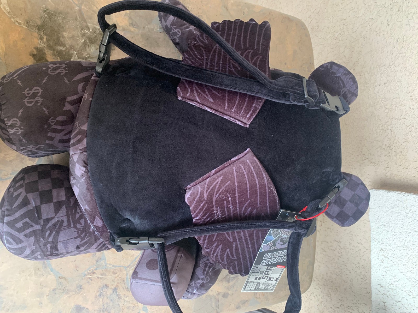 sprayground 4am money wing bear backpack