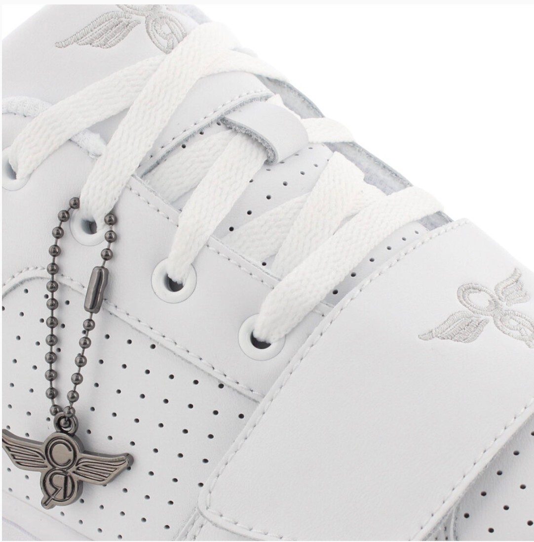 Mens 7 Creative Recreation Cesario Lo XXI White Perforated Leather Strap