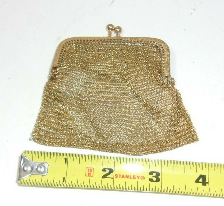 Vintage West Germany Ladies Mesh coin Purse Needs repair. As is
