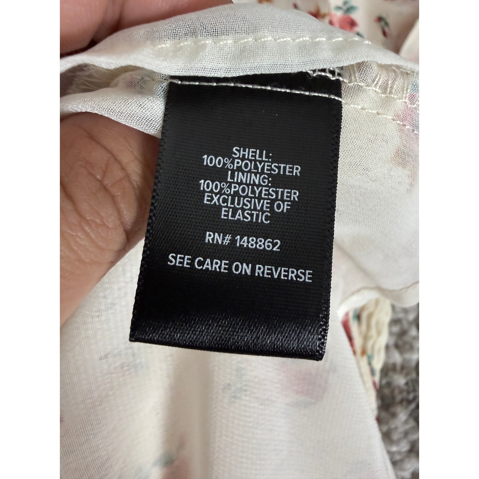 Torrid Plus Size 2 Smocked Floral Peplum Chiffon Top Ivory Short Sleeve Womens