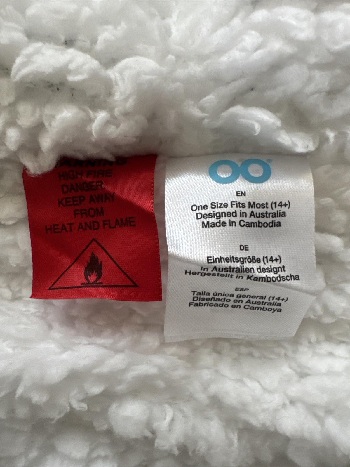 Oodie Oversized Blanket Hoodie Sherpa Adult One-Size All Over Dog Print