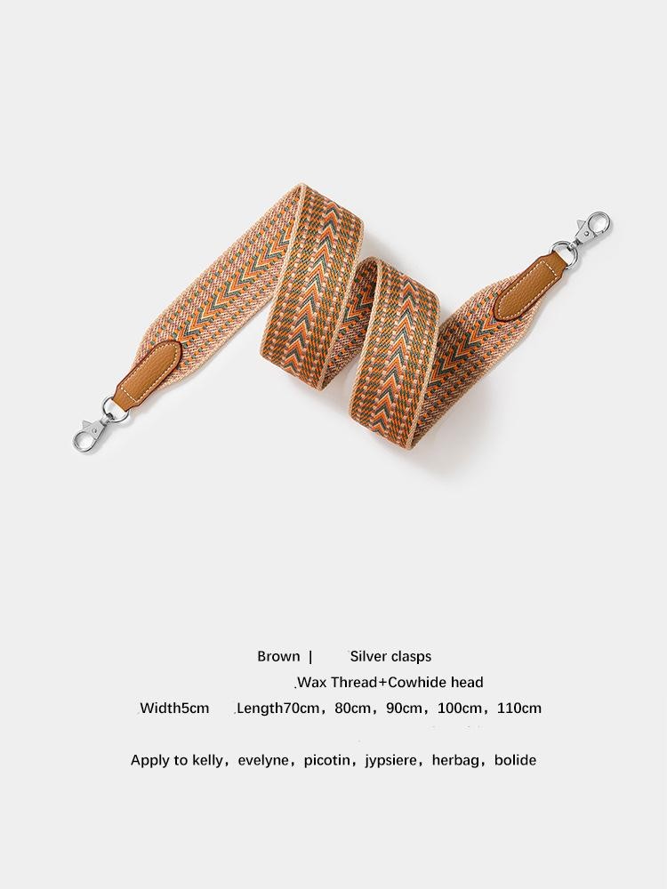 Wide Shoulder Strap Replacement for Hermes Kelly Bag Trendy Woven Bag Strap
