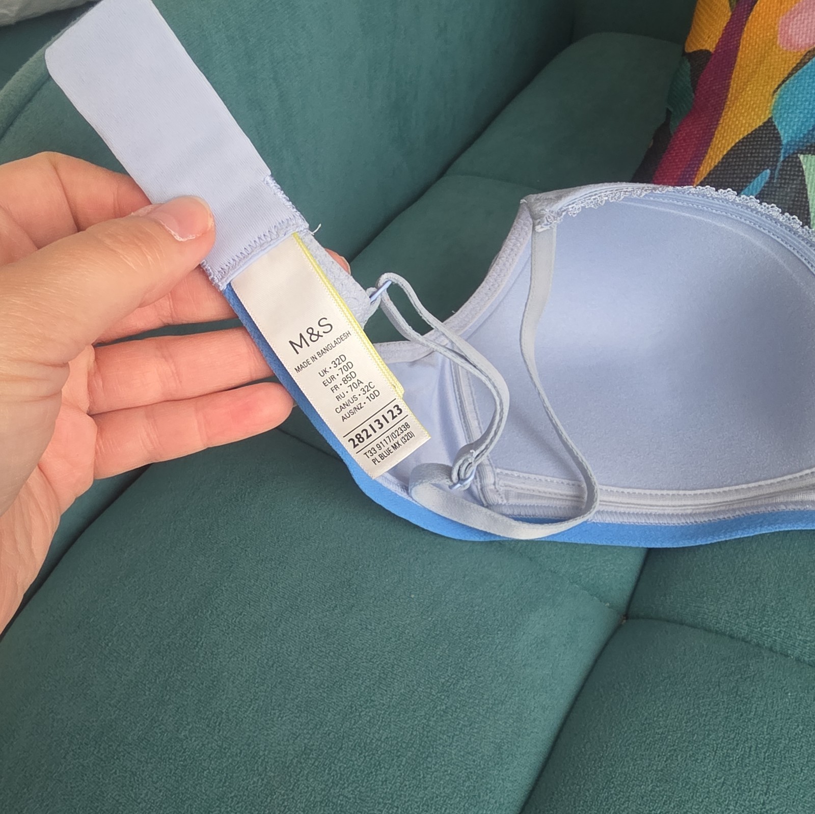 M&S Angel Sumptuously Soft teens first Bra size 32D
