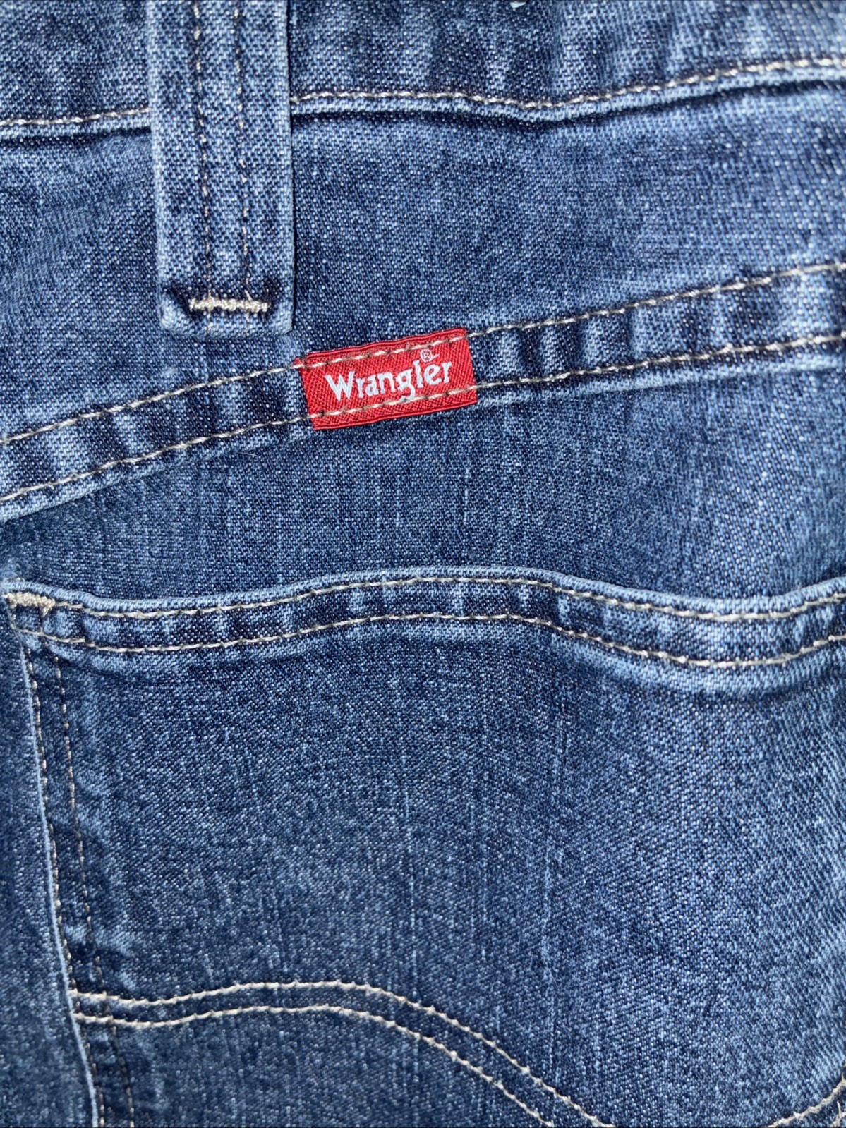 Wrangler Carpenter Jeans Mens 36X30 Medium Wash Workwear Blue Denim – PRE-OWNED