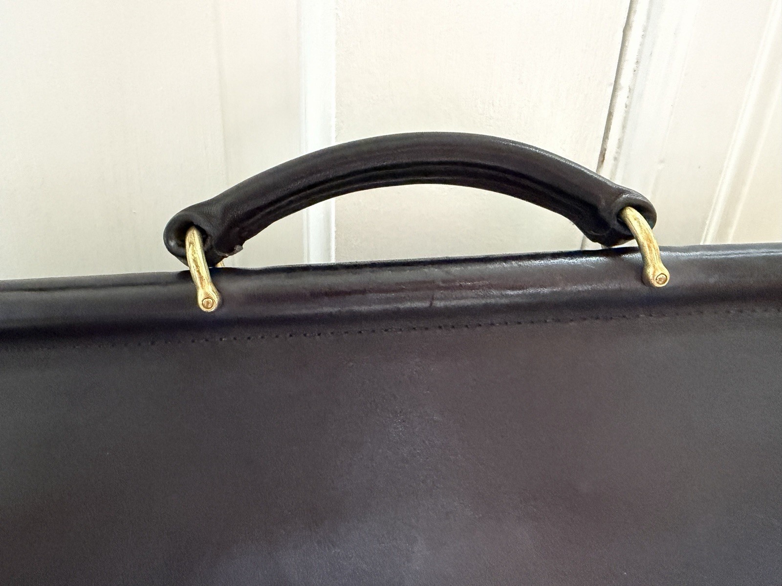 Vintage Coach Black Leather Beekman Briefcase 5266 USA – complete with Strap