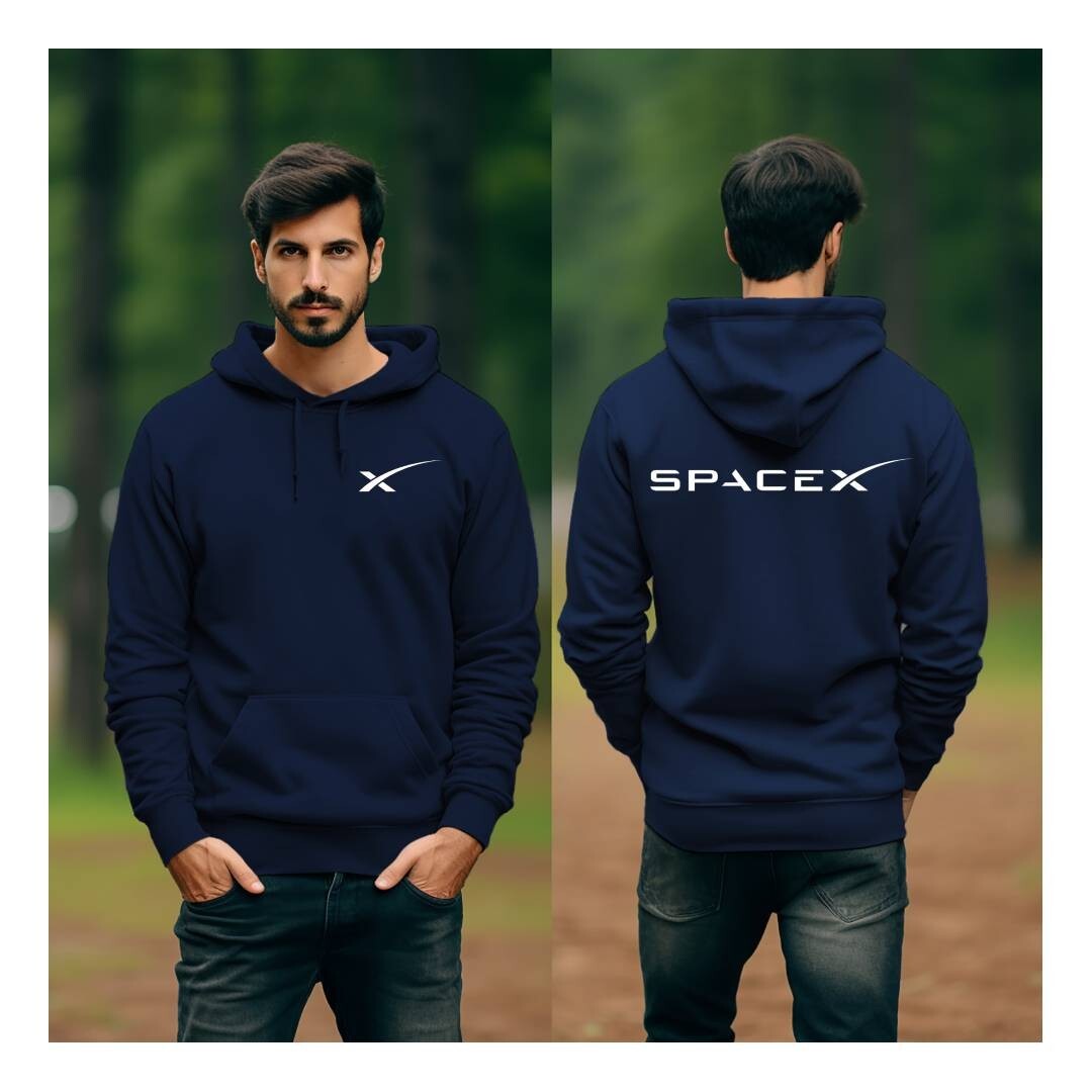 Tesla Motor Elon Musk SpaceX Cyber Truck Space X Gildan Hoodie Hooded Sweatshirt
